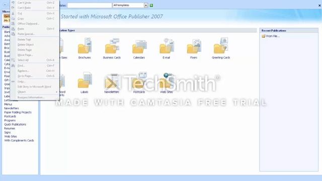 MS Publisher main menu and sub menu part 2 смотреть онлайн
