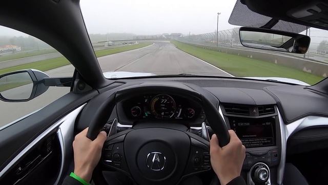 2019 Acura NSX - POV Wet Lap at Road America смотреть онлайн