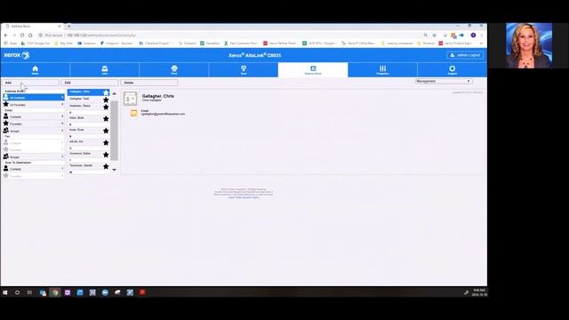 Xerox How to Add Additional Names in the Address Book смотреть онлайн