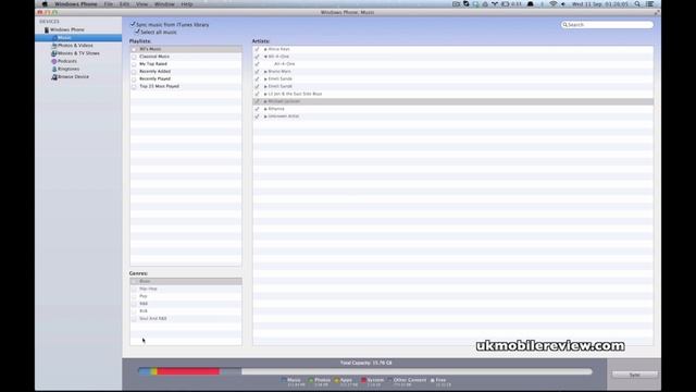 Windows Phone 8 to Mac - Sync iTunes, Ringtones & Music смотреть онлайн