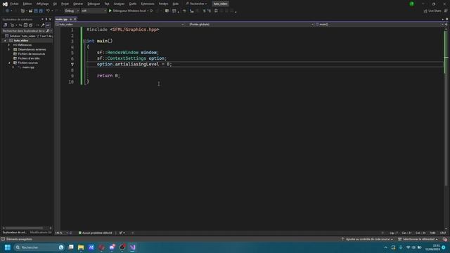 Tuto Installation de la SFML sur l'IDE visual studio 2022 смотреть онлайн