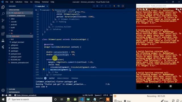 Flutter Shimmer Animation Implementation : Speed Code смотреть онлайн