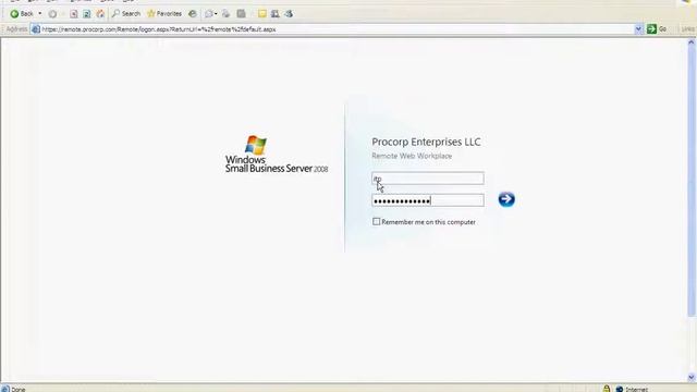 How to Connect to Your Work PC in Small Business Server 2008 смотреть онлайн