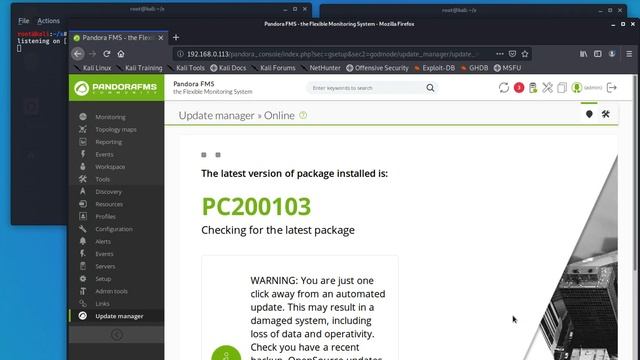 Pandora FMS Online Update with fake server смотреть онлайн