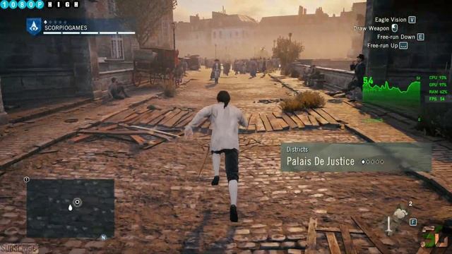 Assassins Creed Unity RX 570 4GB RYZEN 3 1200 All Settings смотреть онлайн