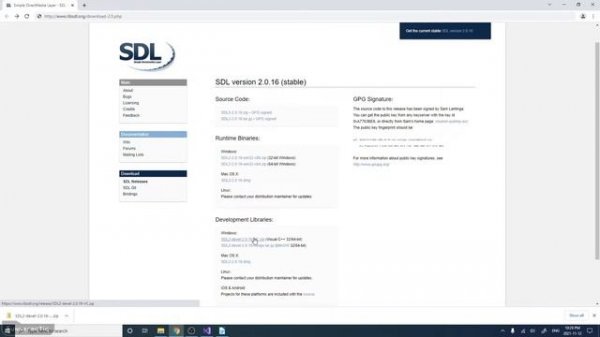 Quick Easy Setup: Visual Studio SDL2 C++ Windows