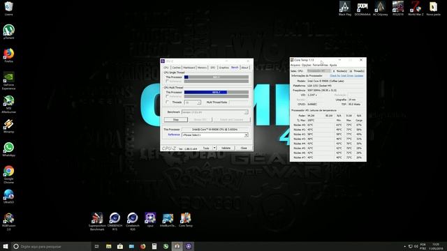 i9-9900K/TESTE DE OVERCLOCK/CINEBENCH R15/R20/INTEL BURN V2. смотреть онлайн