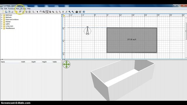 Screencast part 1 sweet Home 3D software training смотреть онлайн