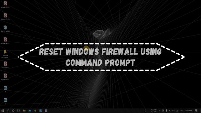 4 Ways To Reset Firewall Settings In Windows 10 смотреть онлайн