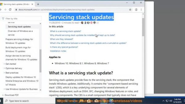 Microsoft Releases Servicing Stack Updates for All Windows 10 Versions