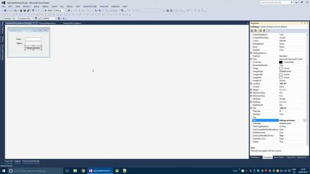 Tutorial Aplicatii Windows in C# (Windows Forms) - 1 - Prima aplicatie смотреть онлайн