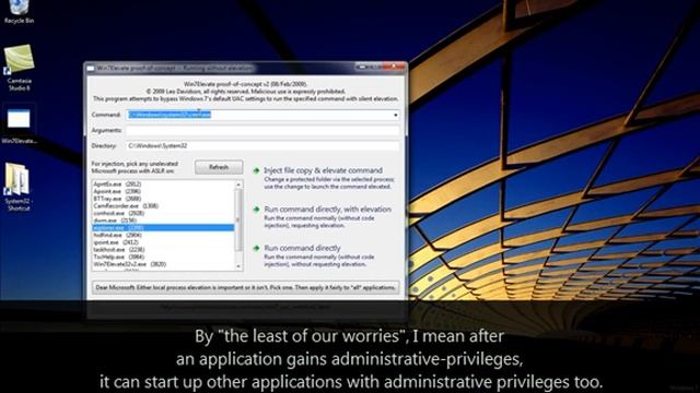 Windows 7 UAC flaw смотреть онлайн
