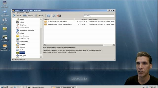 ReactOS 0.3.15 смотреть онлайн