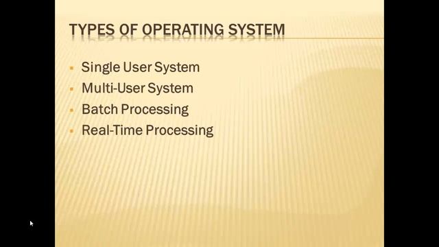 Types of Operating System смотреть онлайн