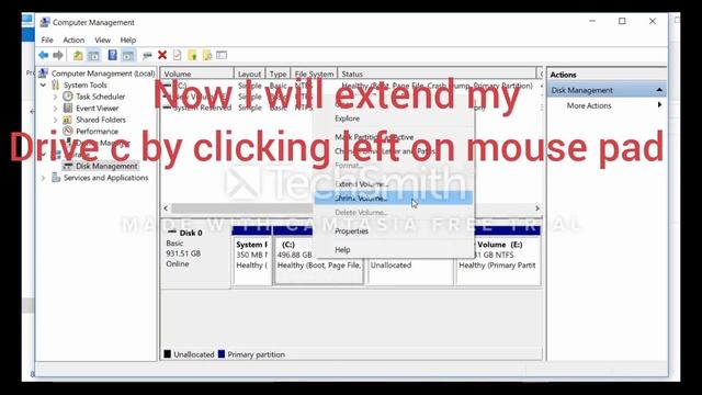 How to Delete and Extend or Merge HardDrive Partition on windows 10,8,7 смотреть онлайн
