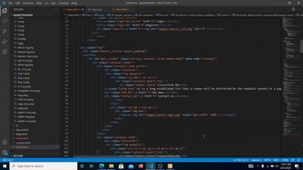 Editing FREE HTML Templates | Web Development Series | Lunching in xampp on localhost