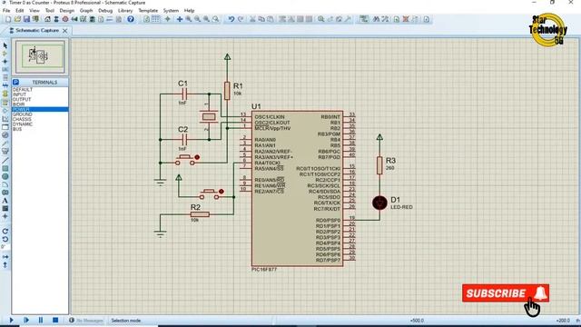 Microcontroller PIC16F877 Video 36 How To Use Timer 0 Event Count Using Mikro C for PIC смотреть онлайн
