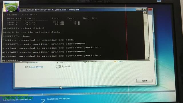 Failed to format the selected partition error. 0×80070057 window installation ,One minute solution смотреть онлайн