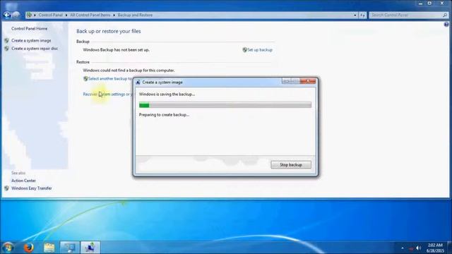 Creating a Windows 7 System Image смотреть онлайн