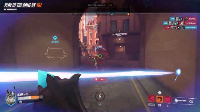 Big Shatty Reinhard - Overwatch 2 POTG clips смотреть онлайн