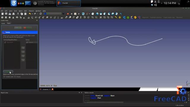 FreeCAD 0 14 Sweep смотреть онлайн