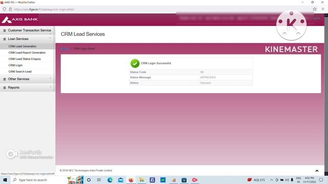 CSC AXIS BC Login iris device add new service смотреть онлайн