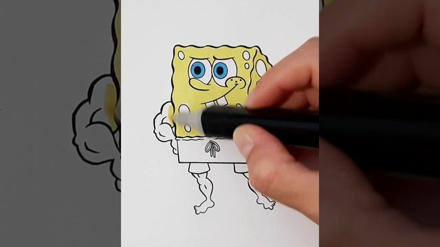 Как нарисовать Губка Боб спортсмен/рисунки для срисовки смотреть онлайн