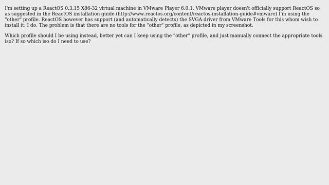 Get The VMware Tools SVGA Driver On ReactOS? смотреть онлайн