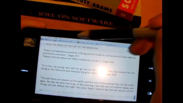 Reading eBooks on a Viliv S5 UMPC with Windows 7 - Part 2 смотреть онлайн