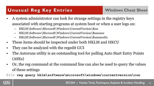 Windows Live Forensics