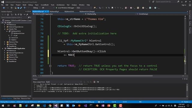 How to Sink Windows Forms Events from MFC C++ classes - C++/CLI version смотреть онлайн