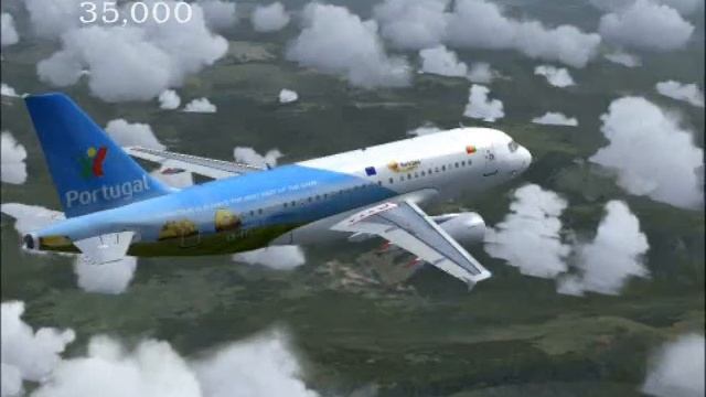 FS9 - TAP Air Portugal A319 flight from Vienna to Lisbon смотреть онлайн