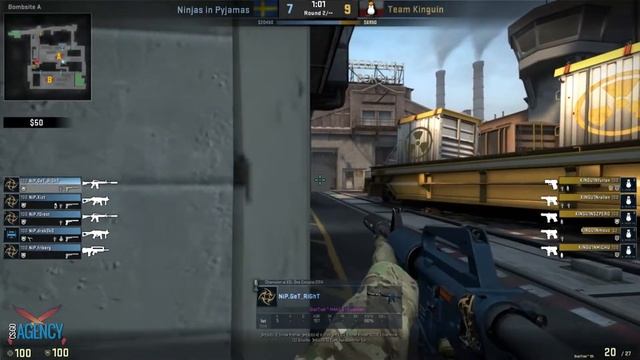 CSGO POV NiP GeT_RiGhT vs Kinguin (train) - ESL Pro League Season 5 Europe смотреть онлайн