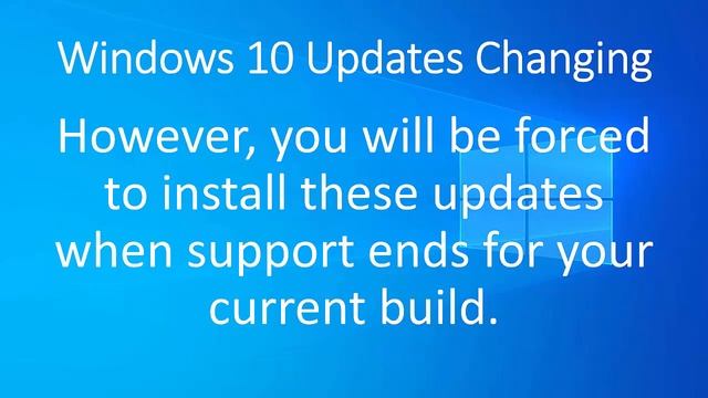 Microsoft no longer forcing automatic updates on Windows 10 Users смотреть онлайн
