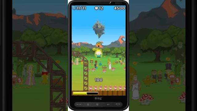 South Park imagination land game on windows mobile HTC HD2 смотреть онлайн