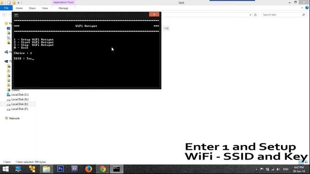 How to create WiFi hotspot in windows 7/8 using Command prompt смотреть онлайн
