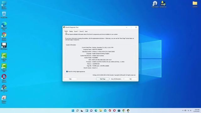 How to see your computer's in-depth System information using Direct X in Windows 11, 10, 8, 7, XP смотреть онлайн