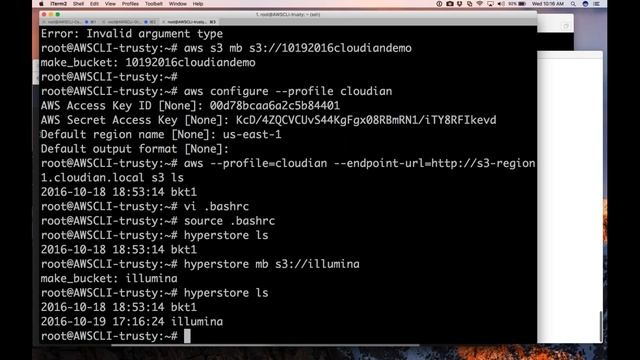 DEMO: AWS CLI setup and basic use for S3 data movement смотреть онлайн