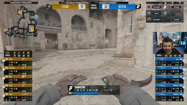 FLUXO vs BESTIA (Jogo Completo) ESL Challenger Jönköping 2024 South America Closed Qualifier смотреть онлайн