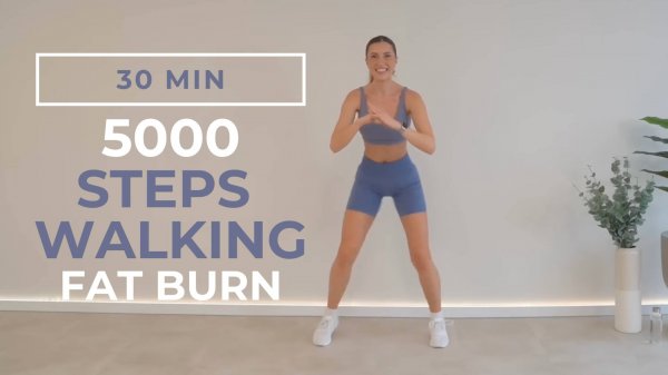5000 шагов за 30 минут | Жиросжигающая тренировка на все тело | Ходьба