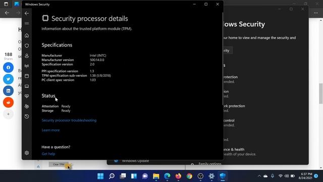 How to update and clear TPM security processor firmware смотреть онлайн