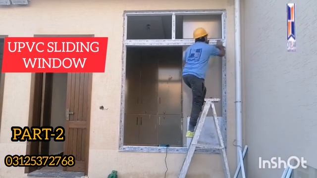 🇵🇰UPVC Windows In Pakistan-2 panel sliding window installation/manufacturing process. смотреть онлайн