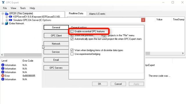 OPC Expert 0x80080005 смотреть онлайн
