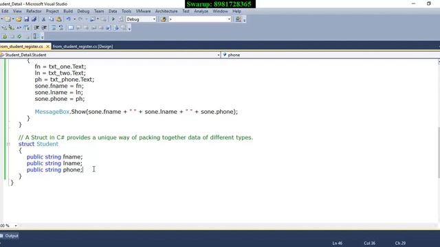 Structure in C# using Windows Forms Application смотреть онлайн