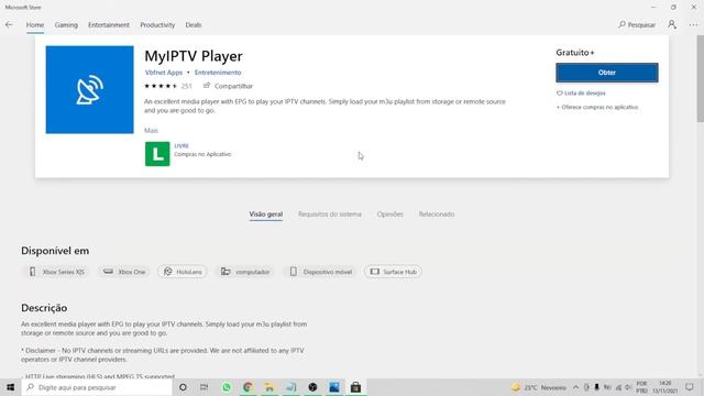 Baixando app MyIPTV смотреть онлайн