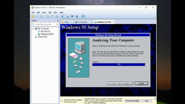 How to install Windows 95 with an ISO (working/fixed) смотреть онлайн