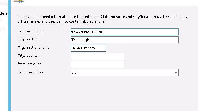 Request Certificate (CSR) IIS 8.5 Windows Server 2012R2 смотреть онлайн