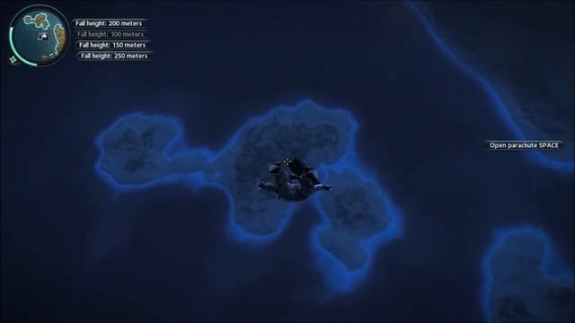 Just Cause 2 Crazy Glitch! l Skydiving from Blimp and Surviving Drop! смотреть онлайн
