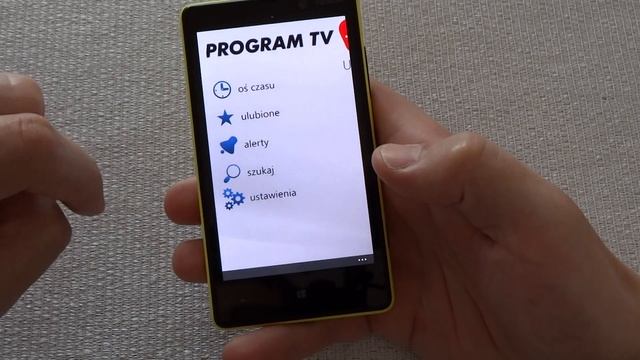 Aplikacja Program TV dla Windows Phone (WP7 i WP8) смотреть онлайн