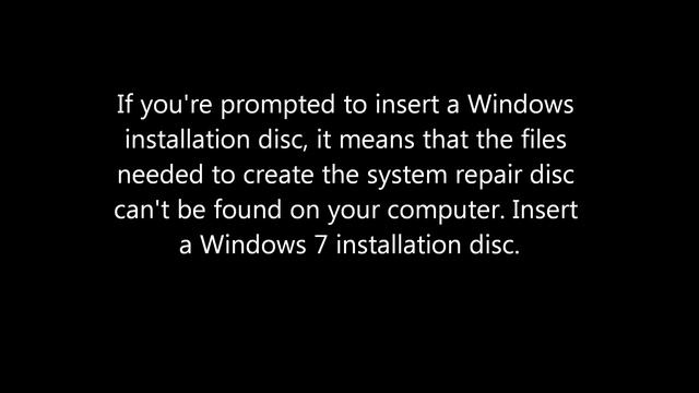 Repair disk for windows - How to make a repair disc смотреть онлайн